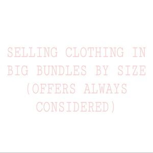 Selling big clothing bundles!